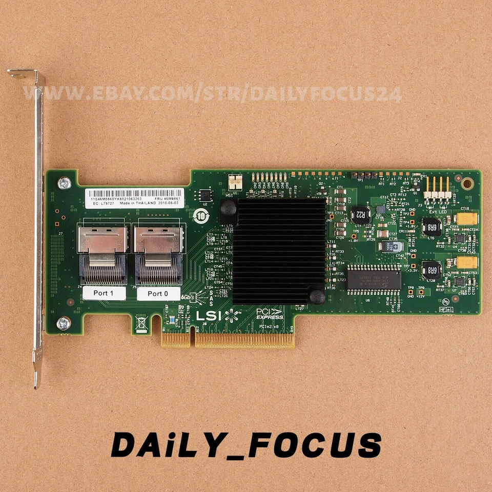 LSI 9220-8i 6Gbps FW:P20 9211-8i IT Mode HBA For IBM M1015 ZFS FreeNAS unRAID - Image 3 of 4