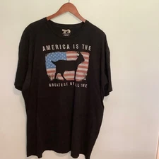 America AF Men’s 4X T-Shirt “America is the GOAT” Graphic Tee