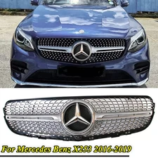 Front Grill Grille W/Emblem For Mercedes Benz X253 2016-2019 GLC250 GLC300 GLC43
