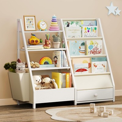 Holz Bücherregal Kinder Bücherregal Aufbewahrung Bücherregal Spielzeug Organizer Schrank