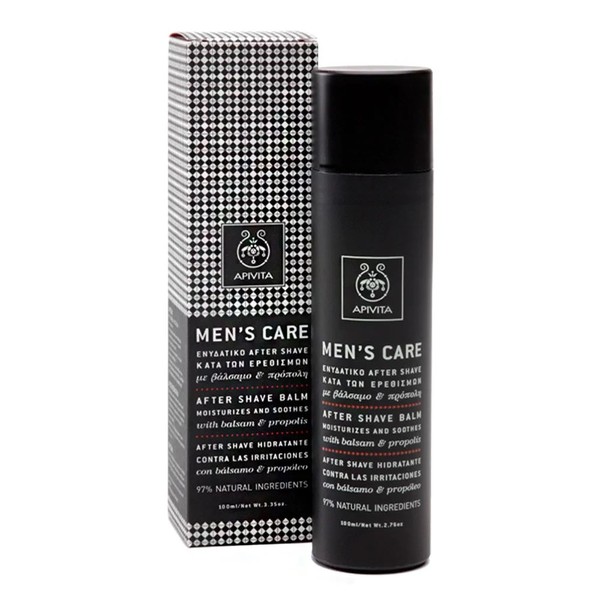 Bálsamo para después del afeitado Apivita Men's Care 100 ml, 97 % natural, caléndula, manzanilla, aloe