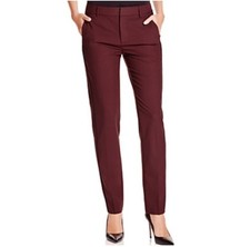 Vince Wool Pants Women  s 12 Tuxedo Stripe Slim Straight Tapered Trouser Office