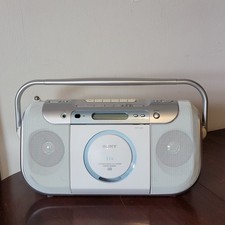 Sony CFD-E100 CD  AM/FM Radio  Cassette Player/Recorder Boombox Tested