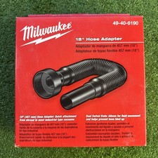 Milwaukee 49-40-6190 18" Hose Adapter for Grinder Dust Shroud