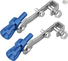 2pcs Car Turbo Whistle Aluminum Alloy Vehicle Sound Exhaust Muffl Color Blue
