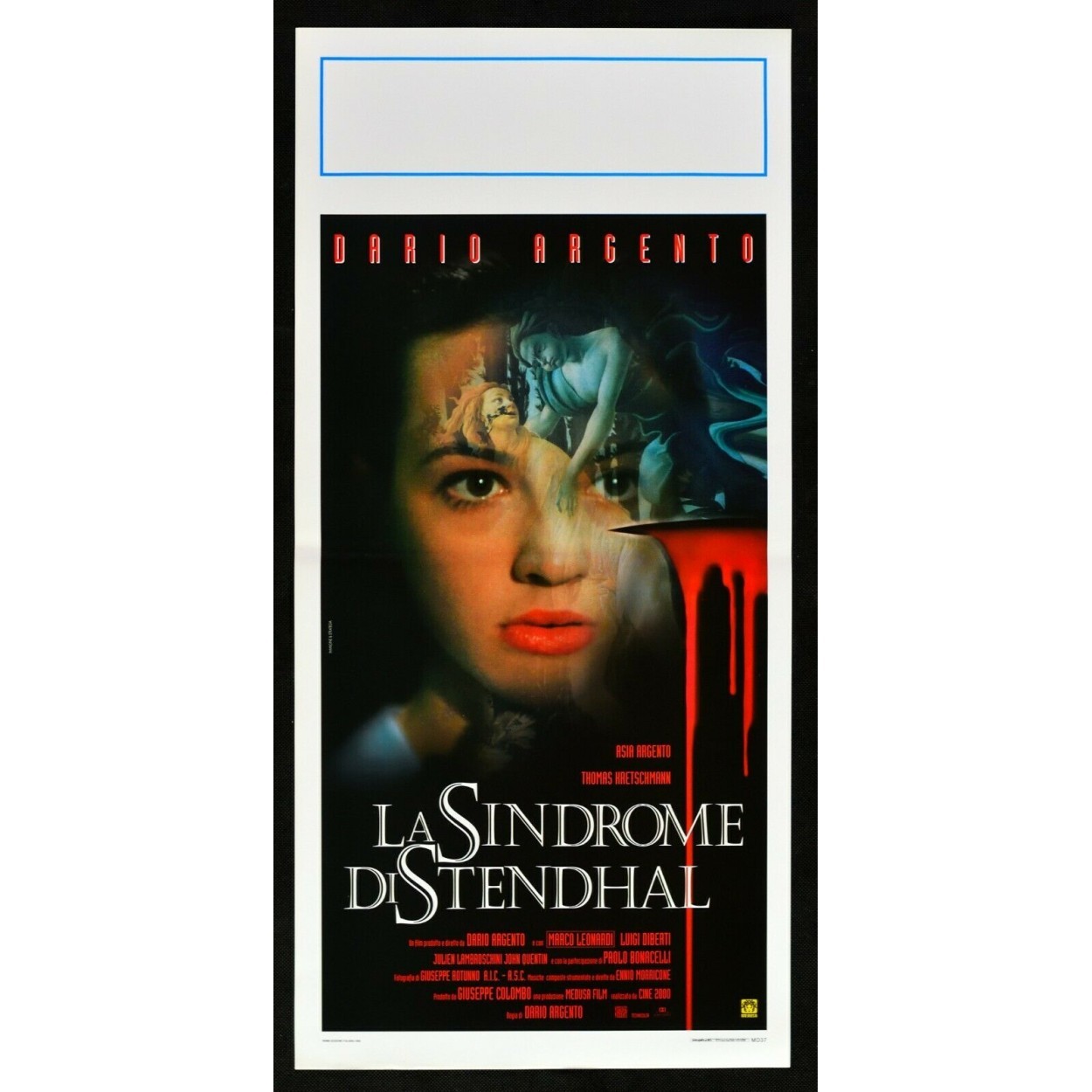 Locandina originale film La sindrome di Stendhal (1996) - Regia di Dario Argento, Luigi Cozzi