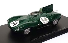 Spark Model 1/43 Scale S2925 - Jaguar D Type #14 2nd Le Mans 24H 1954 - Green