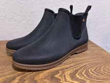 Womens Bogs Sweetpea Waterproof Ankle Boots Black Slip On 72198-001 Size 8