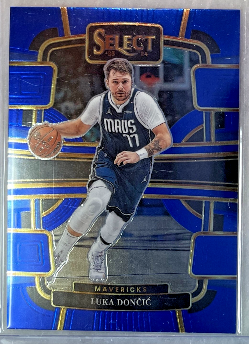 Luka Doncic 2023-24 Panini Select Blue Concourse Base Card-#51