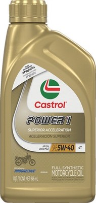 Castrol Power 1 Racing 4T 5W-40 Full Synthetic Motorcycle Oil 1 Qt.