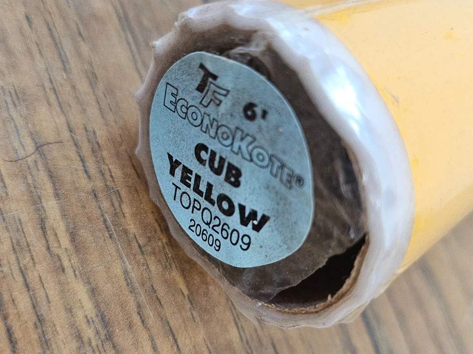 NEW Roll Top Flite Econokote Roll 6ft X 26" model covering Cub Yellow - Image 3 of 3