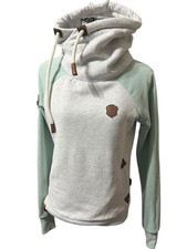 Naketano Green Gray Hoodie Sweatshirt Women  s Size Medium
