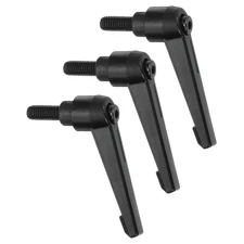 3Pcs Clamping Lever Handles, M8 x 16mm Male Thread Knobs Handle, Black