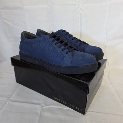 Hypnos Paul Branco Blue Men's Casual Shoe Leather Sneaker US10 EU43 MSRP$189