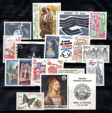 France 1980 Yv. 2073-2090 Neuf ** 100% monuments, culture, art