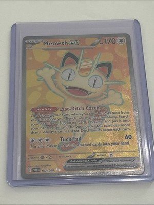 Meowth ex 107/088 Me03: Perfect Order Holo NM
