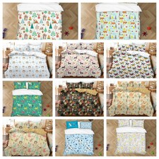 3D Animals Flowers Forest Cartoon Pattern Quilt Cover Duvet Cover Comforter set