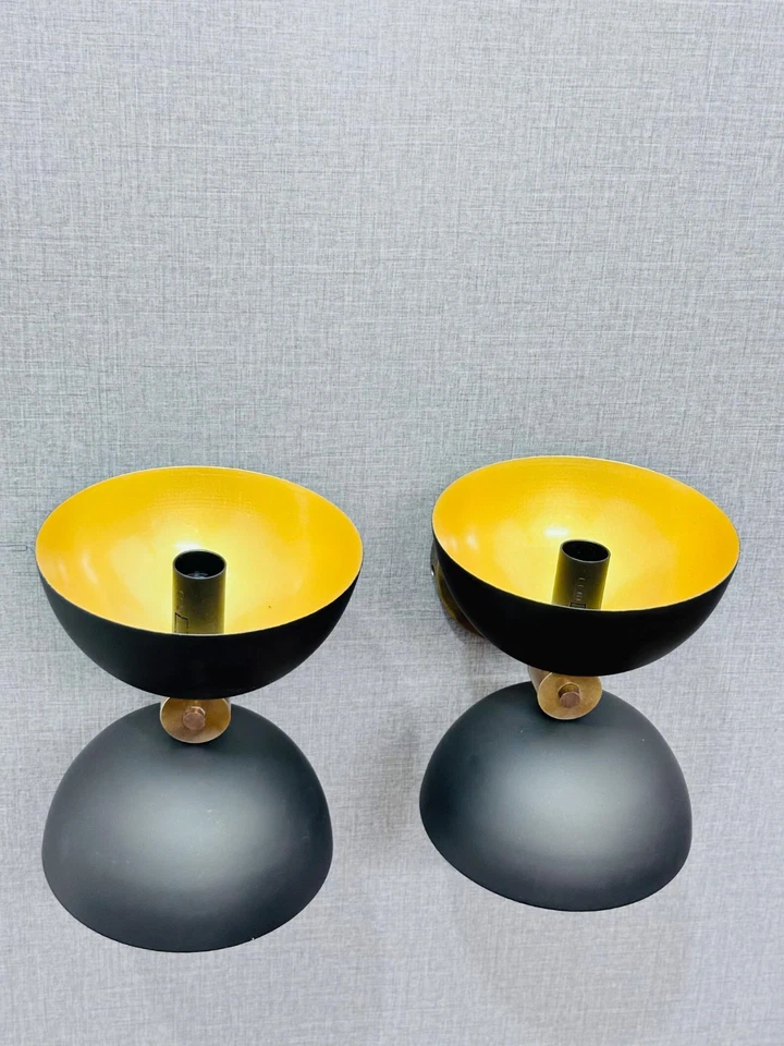 Aplique de pared doble de latón accesorio de pared luz de dormitorio estilo Stilnovo lámpara Hallowen Foto 4 de 4