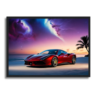 Auto Poster gerahmtes Wandbild Fahrzeug Man Cave Bild A4 - A1 Wohndeko Design
