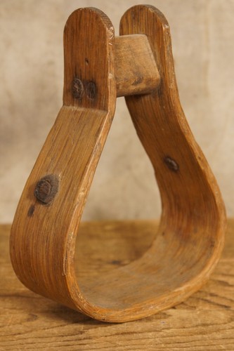 Antique Wooden Horse Stirrup 19th Century