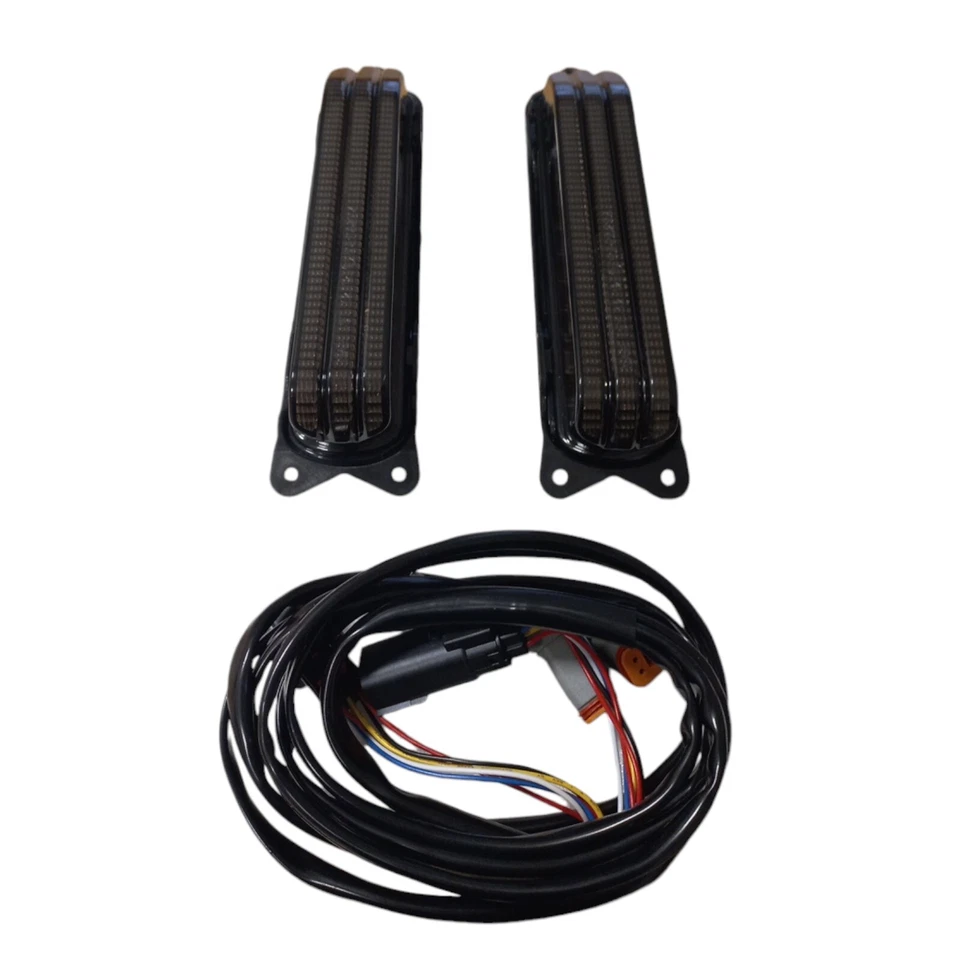 Smoked LED Rear Fender Fascia Turn Signals for Harley Davidson Touring '14-up - Bild 2 von 4