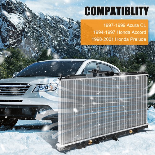 Aluminum Radiator For 1994-1997 Honda Accord 1997-2001 Honda Prelude 2.2L 1494 - Picture 6 of 14