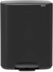 Brabantia Bo Pedal Bin - 2 x 30L Inner Buckets (Matt Black) Large Waste READ