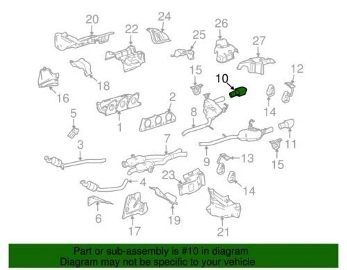 Punta de tubo de escape original Mercedes-Benz 2006-2012 GL350 GL450 164-490-23-27 Foto 2 de 2