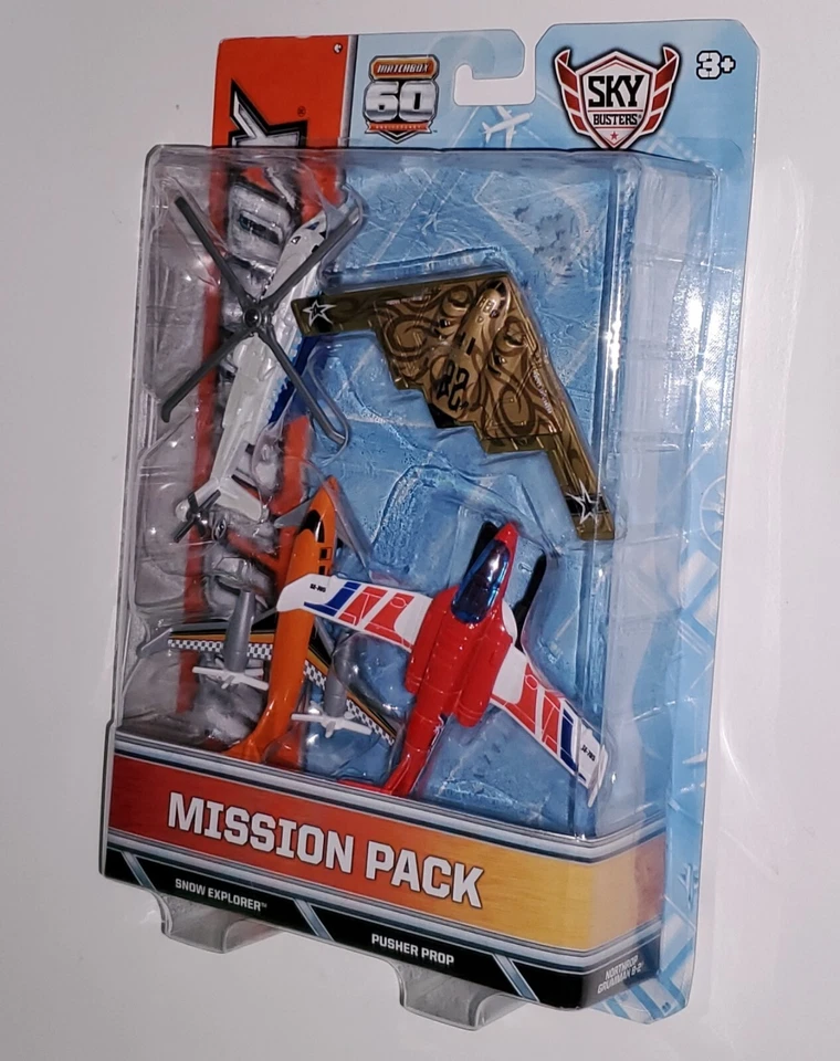 Matchbox Sky Busters 60th Mission Pack Northrop Grumman B-2 Sikorsky S-92 SEALED - Image 3 of 4