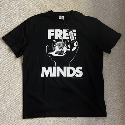 OVO Drake Owl x Free Minds Tee T Shirt Black - New Size Medium M Ships ASAP