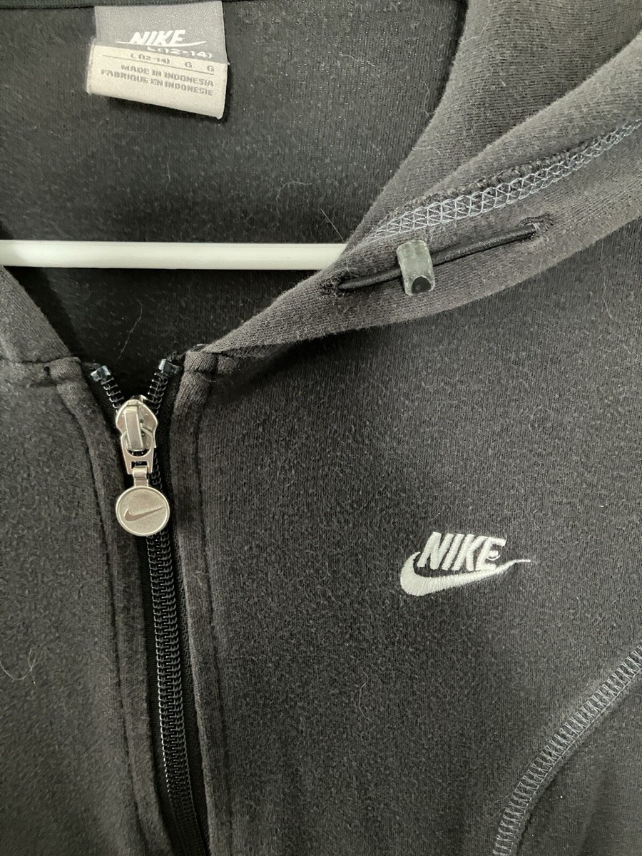 Nike Black Size Large Womens Double Zipper Hoodie Pockets | eBay Nike Black Size Large Womens Double Zipper Hoodie Pockets | eBay