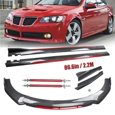 Front Bumper Lip Spoiler Splitter Carbon Fiber For Pontiac G8 GT GTO GLK Bod Kit