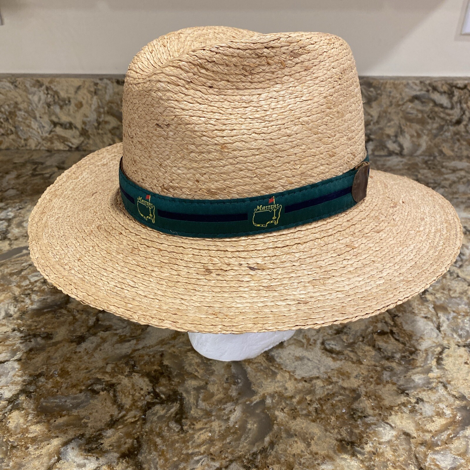 Vintage Augusta National Masters Golf Tournament Straw Hat L/XL Made In USA eBay