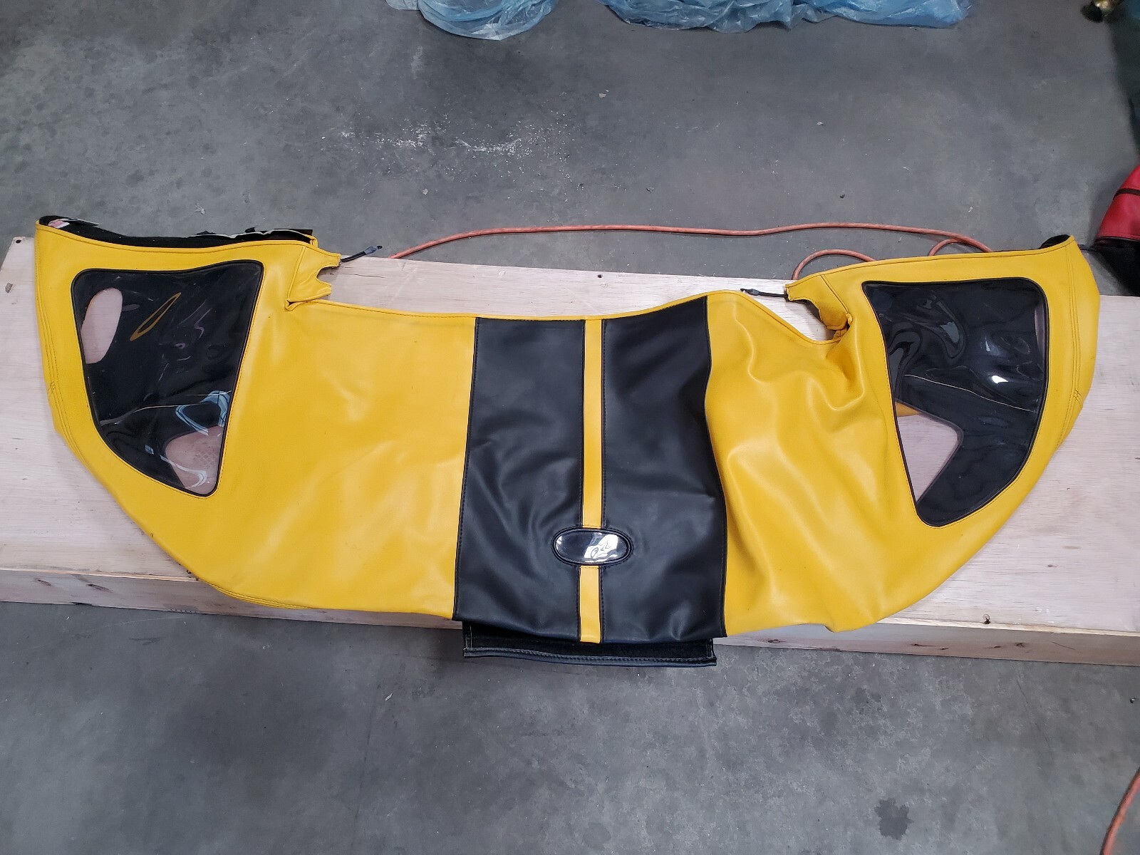 2005 2006 FORD GT GT40 SPEED LINGERIE FRONT NOSE BRA, thick yellow leather