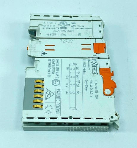 Wago 753-430 8 modulo ingresso digitale DIN Rail morsetto molla 24VDC IP20 ATEX EAC - Foto 12 di 15