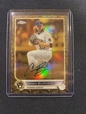 2022 Topps Gilded Chrome Gold Etch Auto Corbin Burnes /99 Brewers
