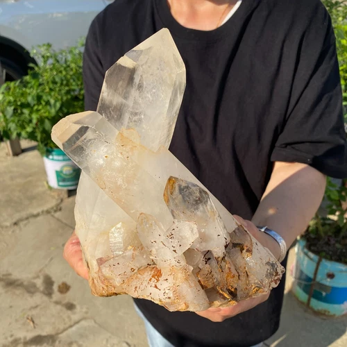 6.5LB Natural white Crystal Himalayan quartz cluster /mineralsls