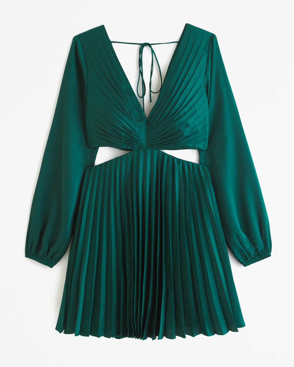 Abercrombie & Fitch Giselle Pleated Cutout Mini Dress, X Large, Green (RRP 72) | eBay UK Abercrombie & Fitch Giselle Pleated Cutout Mini Dress, X Large, Green (RRP 72) | eBay UK
