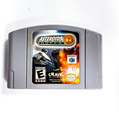 Asteroids Hyper 64 Game for Nintendo 64 N64 - Cartridge Only - Tested, Authentic