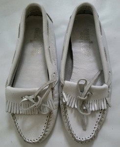 womens white driving moccasins