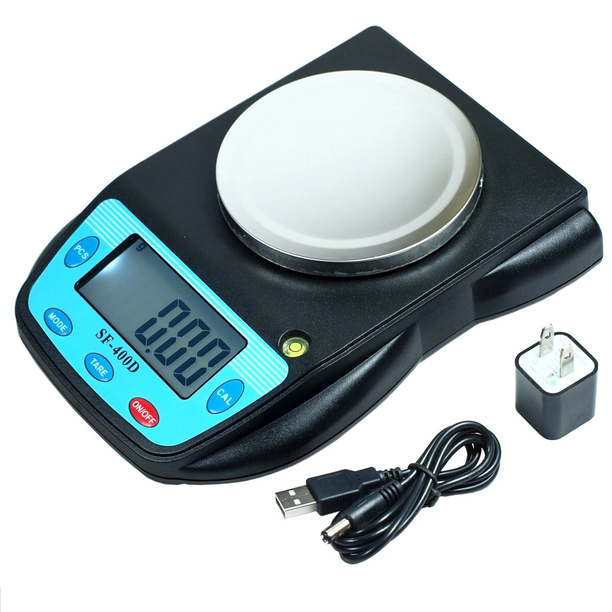 500g x 0.01g High Precision Digital Scale SF-400D2 Counting wit USB Wall  Adapter 855011003478