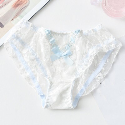 Cute Japanese Lace Mori Girls Bow Panties Sexy Underwear Lolita Underpant Briefs