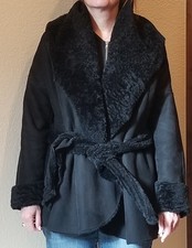 Gimos Shearling Wrap Jacket (black) Size 44 Never Worn