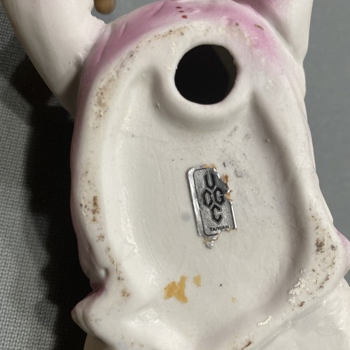 Lot 2 Vintage Piano Baby UCGC Porcelain Bisque Figurines Girl Boy With Pacifiers - Picture 12 of 22