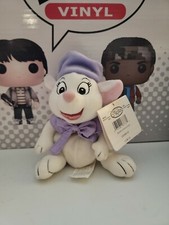 NEW BIANCA FROM THE RESCUERS MINI BEAN BAG 7" THE DISNEY STORE WHITE MOUSE