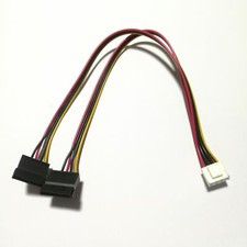 4Pin To 2 SATA Power Cable For Hikvision DAHUA Mini VCR IP Camera CCTV Hard Disk