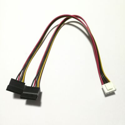 4Pin To 2 SATA Power Cable For Hikvision DAHUA Mini VCR IP Camera CCTV Hard Disk