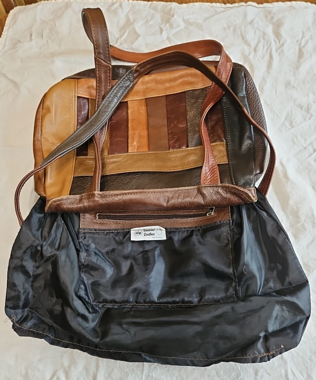 Genuine Leather Mexico Patchwork  Multicolor Soft… - image 2