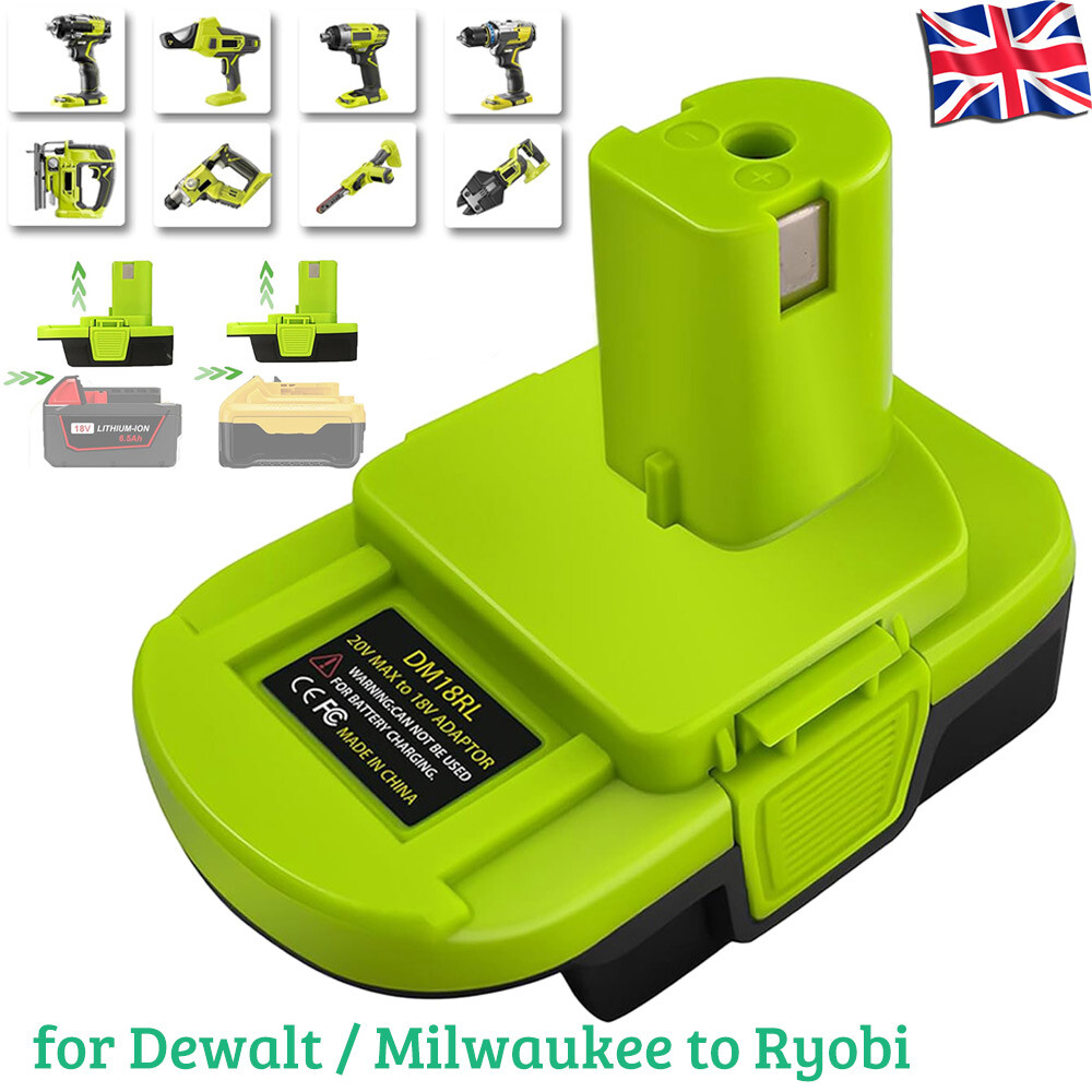 New Battery Adapter for Dewalt for Milwaukee 18v to for Ryobi Power Tools  Drill