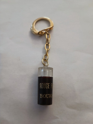 Schlüsselanhänger ROUGE FIDELE Marke Parfum BOURJOIS Keychain Vintage 60'